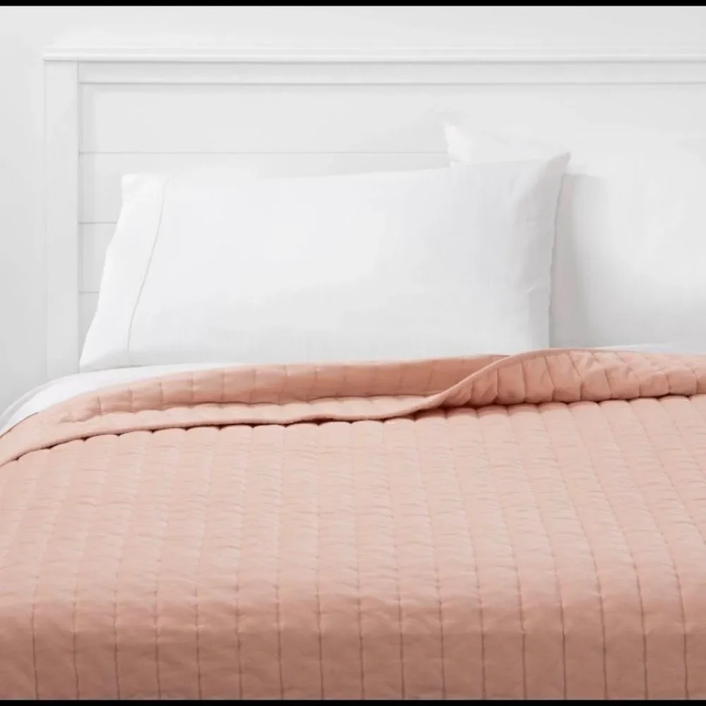 Project 62 garment washed channel stitch quilt‎